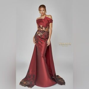 Terani Couture Off Shoulder Gown